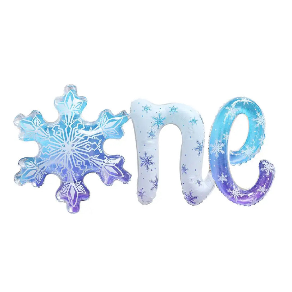 One Snowflake First Birthday Foil Balloon