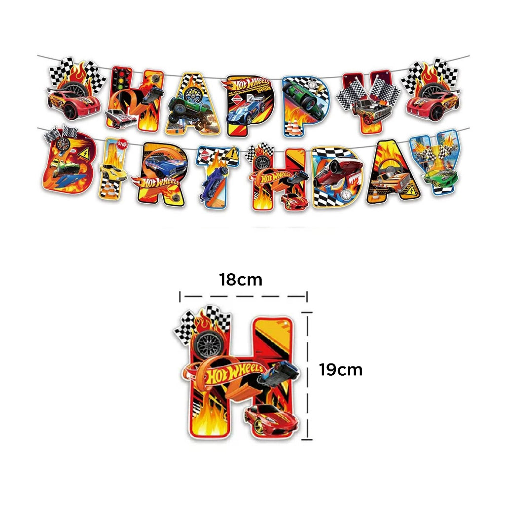 Racing Car Hot Wheels Balloon Birthday Pack