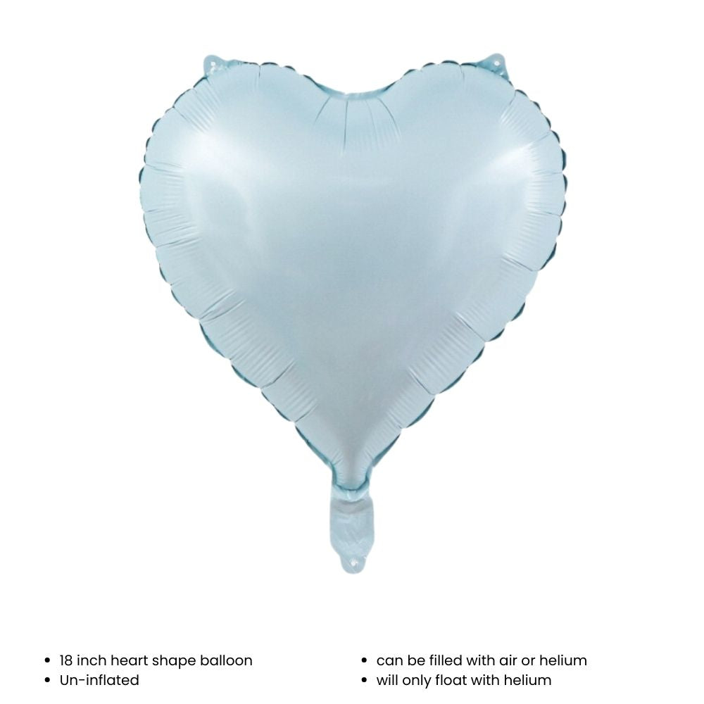 18 inch Matt Heart Star Shaped Foil Balloon