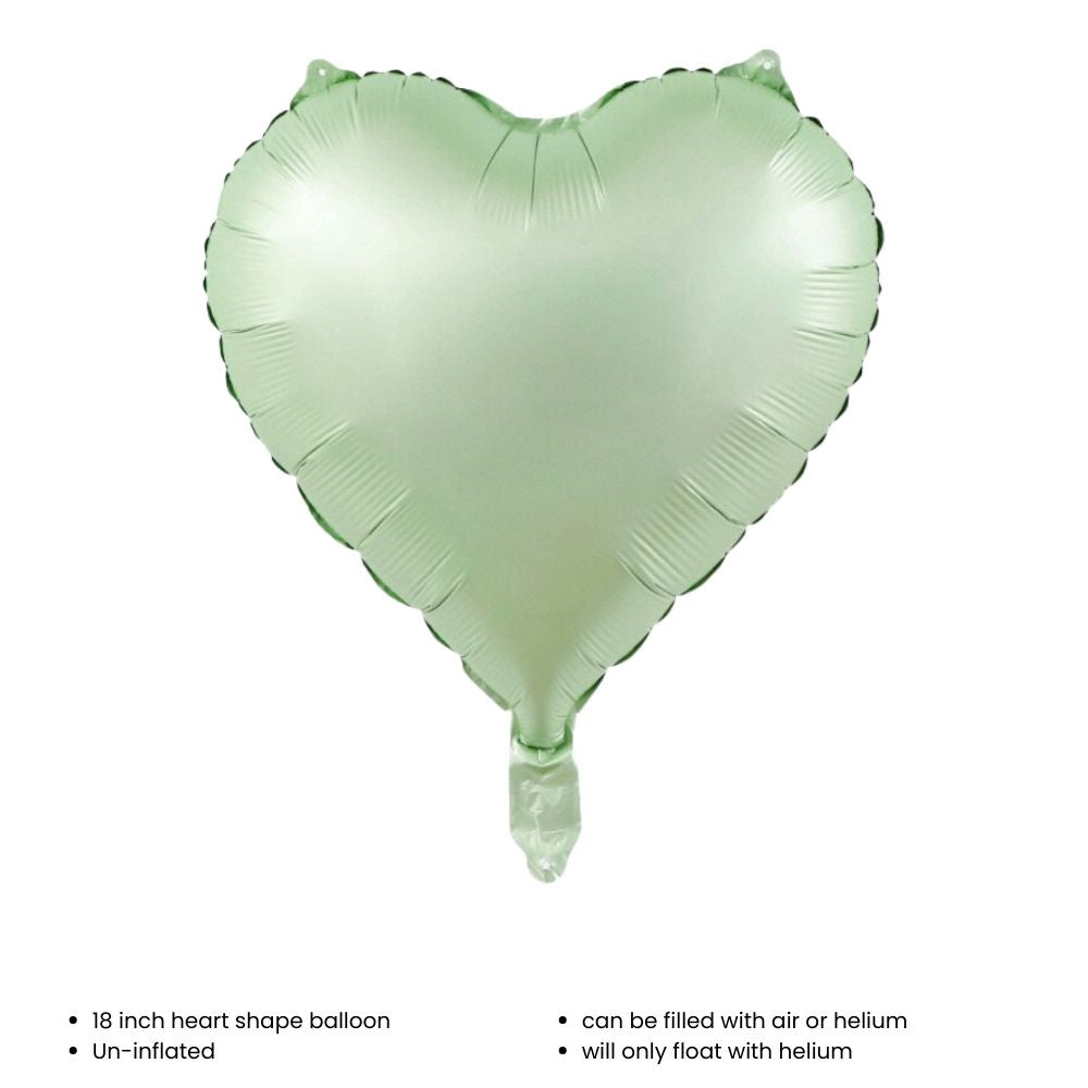 18 inch Matt Heart Star Shaped Foil Balloon