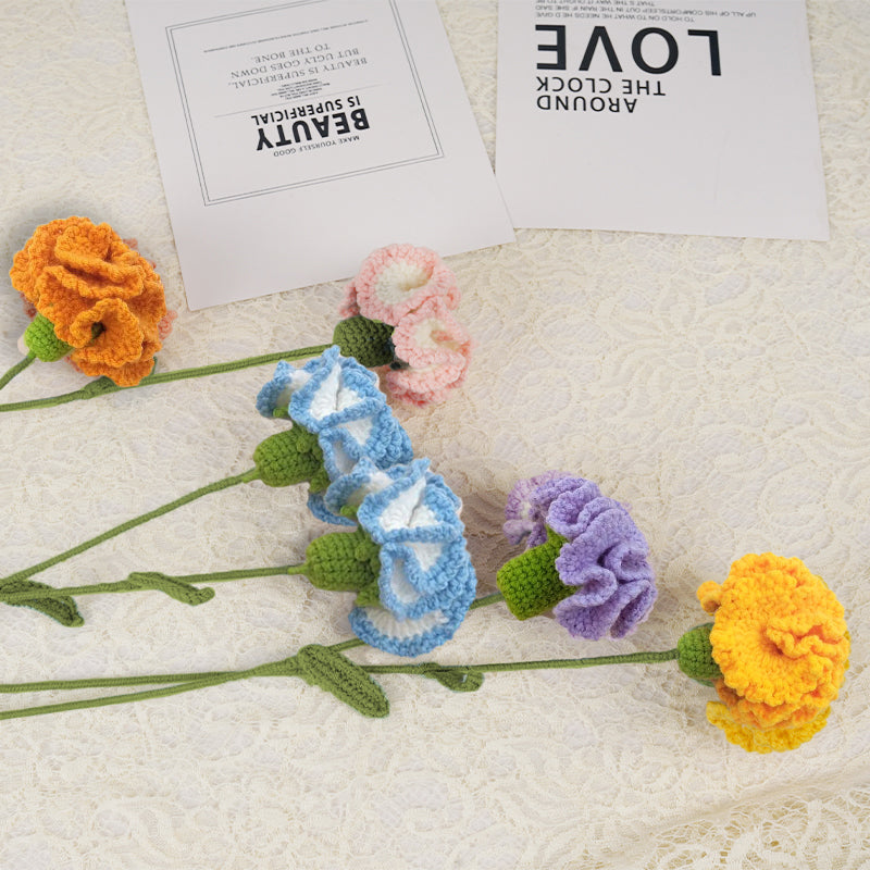 Knitted Woven Carnation Handmade Flower