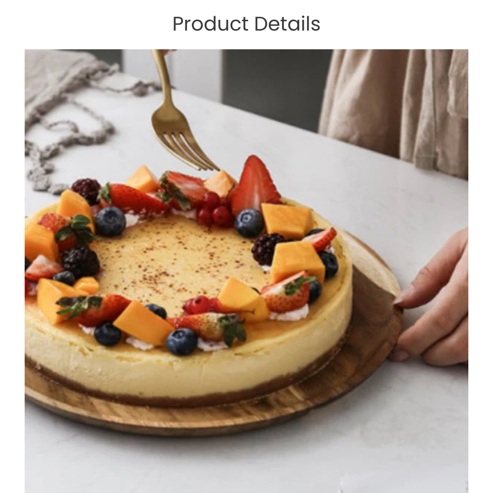 Acacia Wood Cake Stand Cake Tray With Dome for Birthday Party Wedding Event