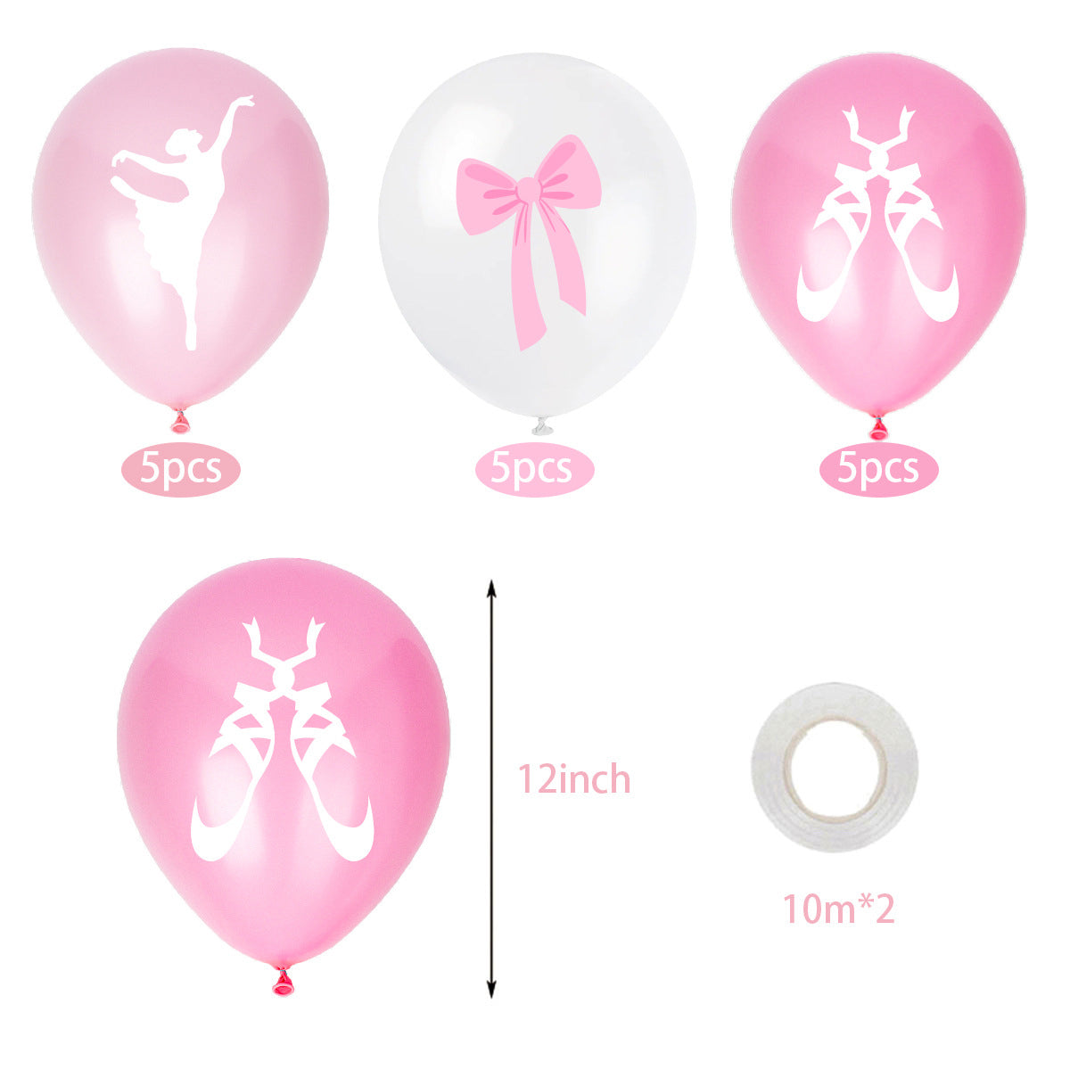 Ballerina Theme Birthday Decoration Pack