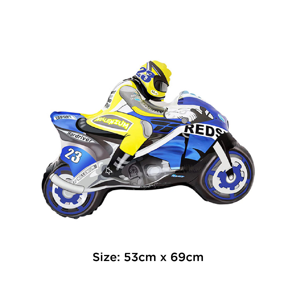 Racing Race Car Motorcycle Gaming Foil Balloon Individual