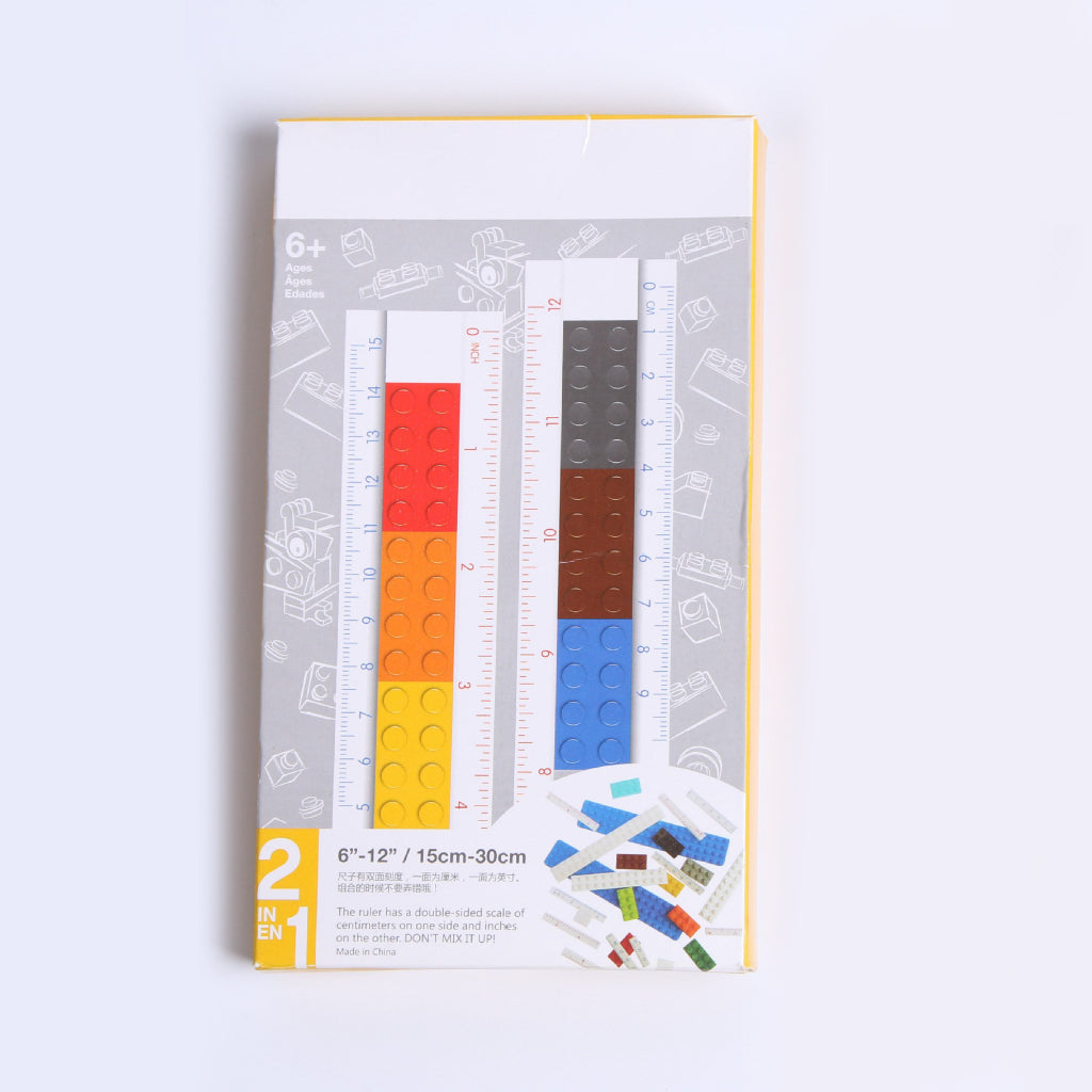Building Bricks Ruler 15cm 30cm Stationery