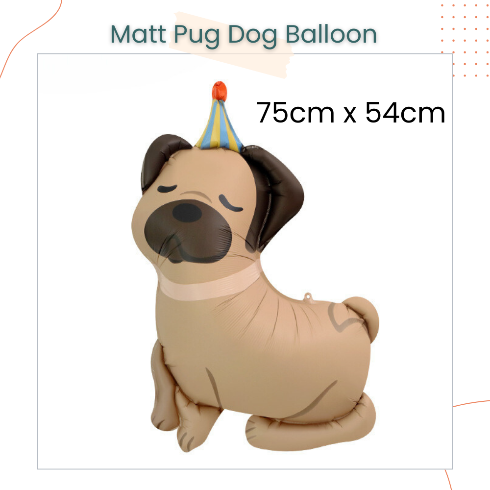 Puppy Matt Birthday Hat Cute Dog Foil Balloon