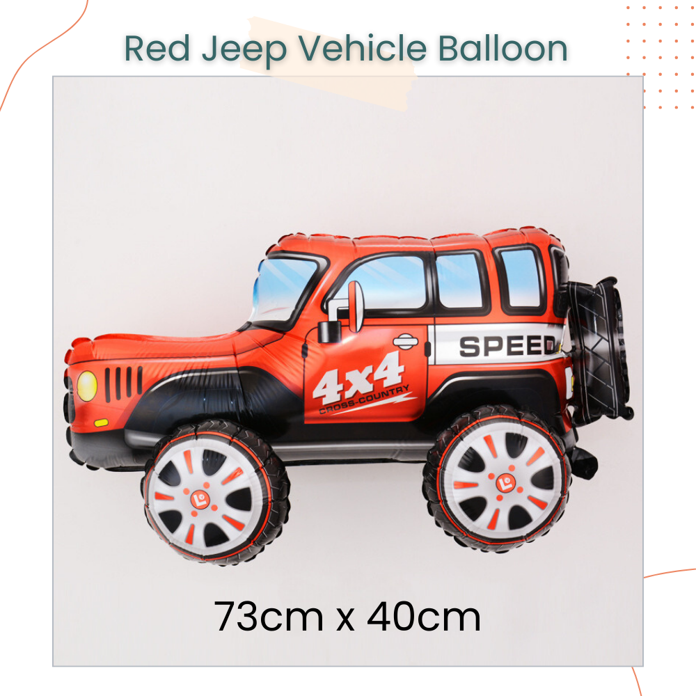 Racing Theme Standing Transportation Vehicle Foil Balloon Decoration