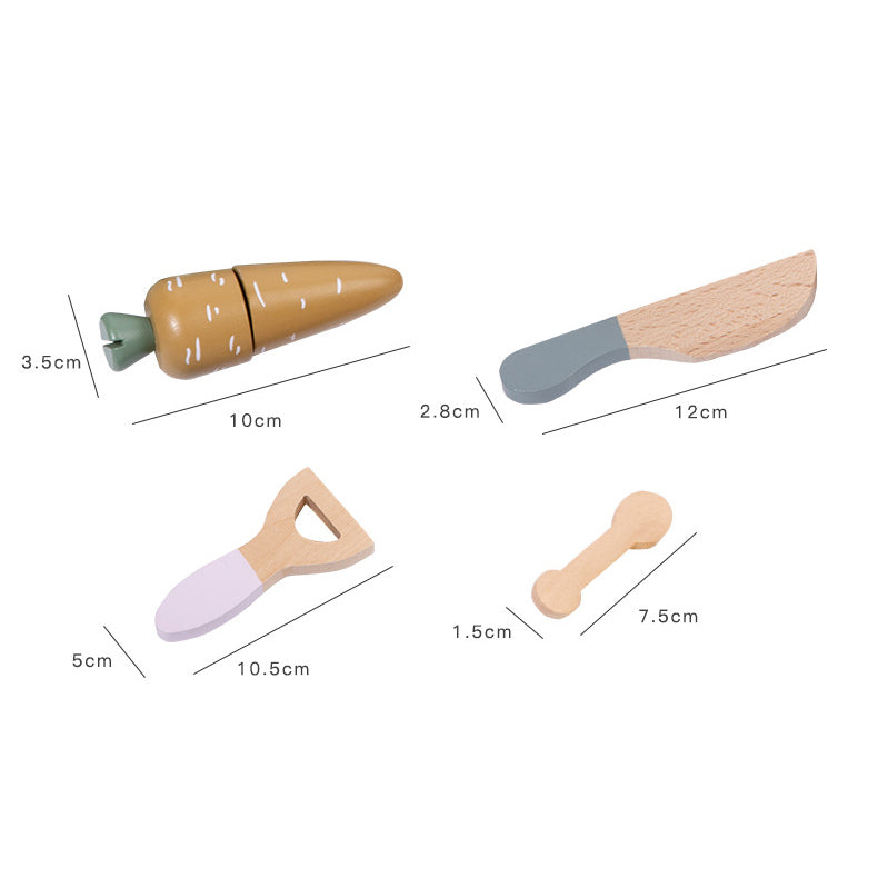 Mini Wooden Cooking Kitchen Play Set