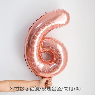 All 32inch Number Balloon No Helium 32 inch Number Balloon