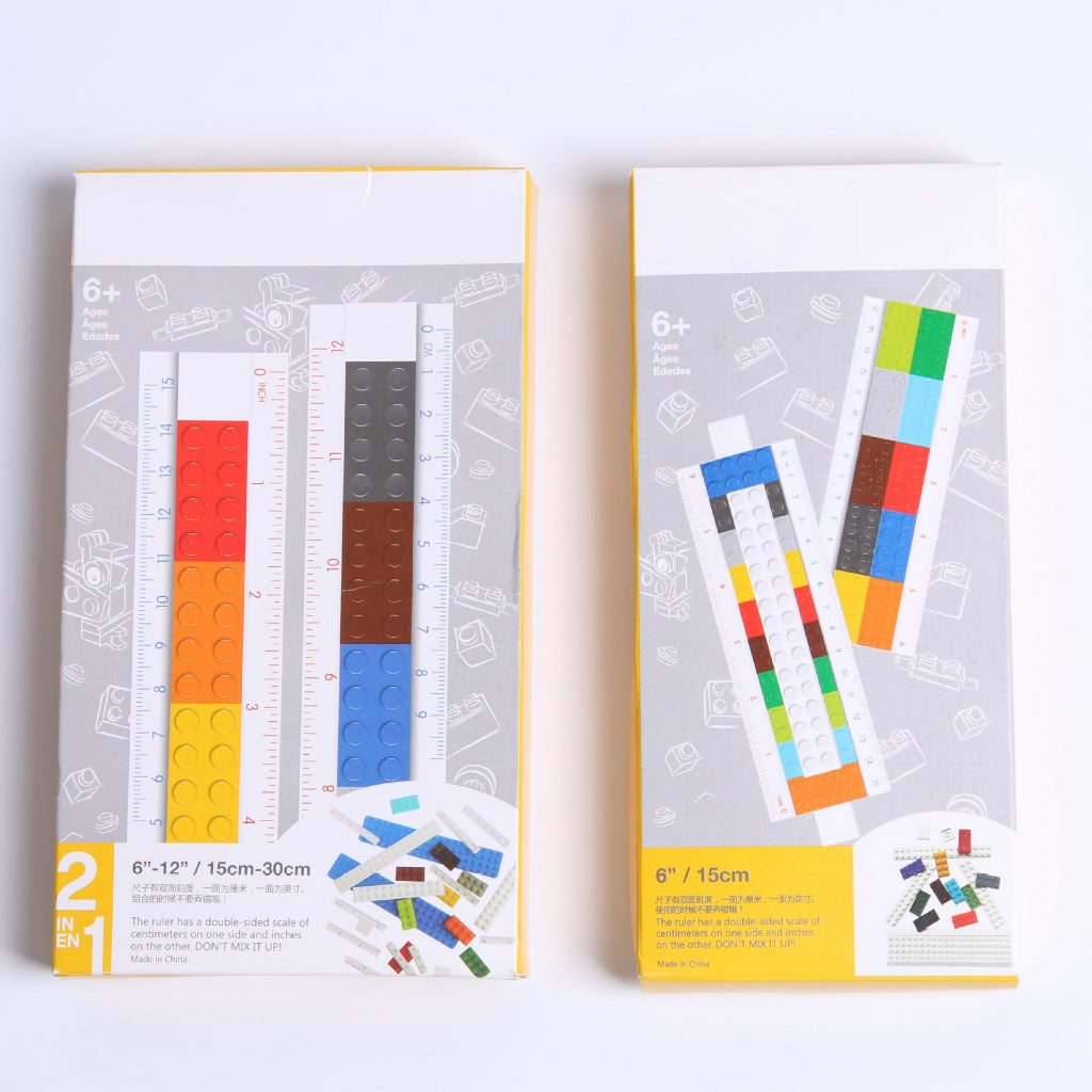 Building Bricks Ruler 15cm 30cm Stationery