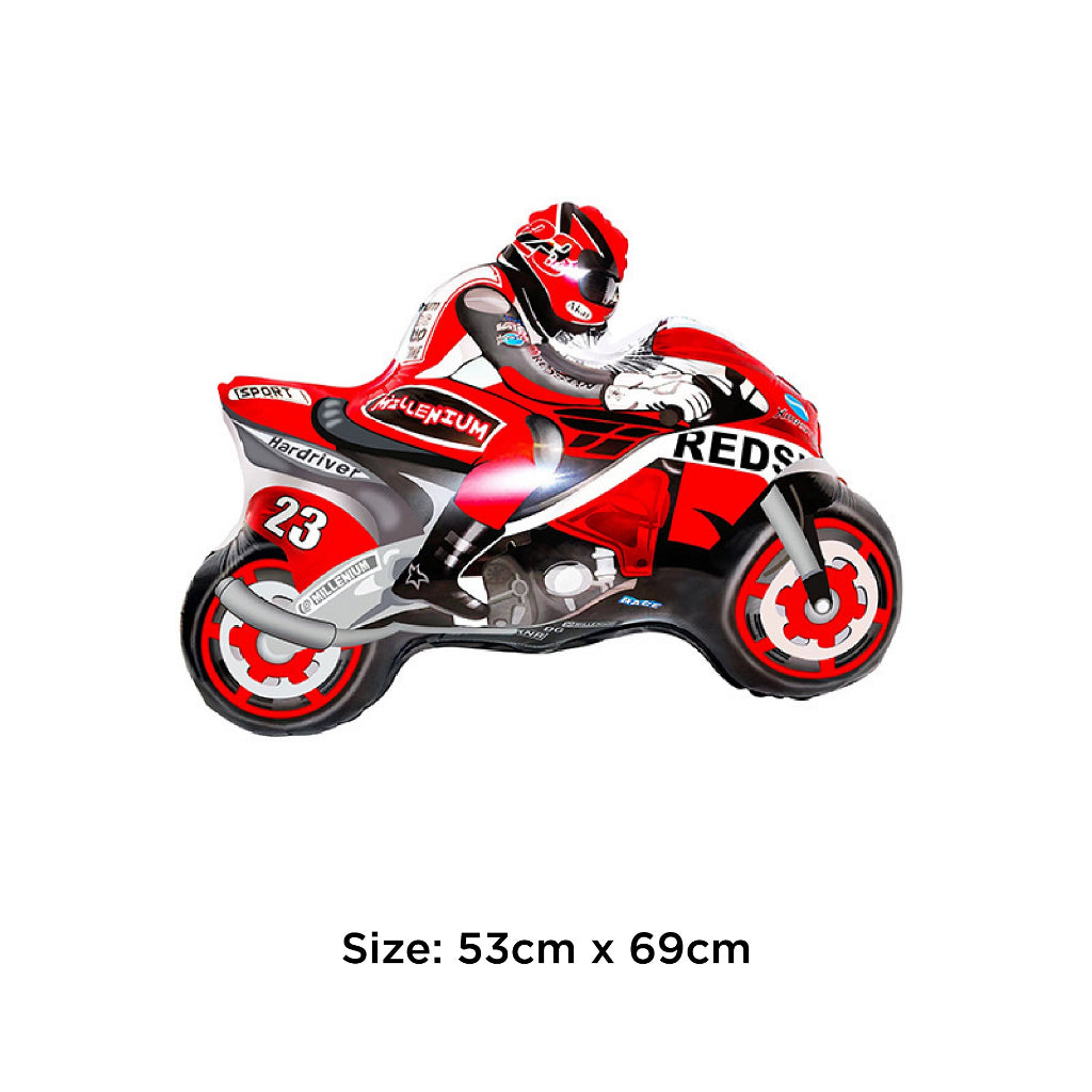 Racing Race Car Motorcycle Gaming Foil Balloon Individual