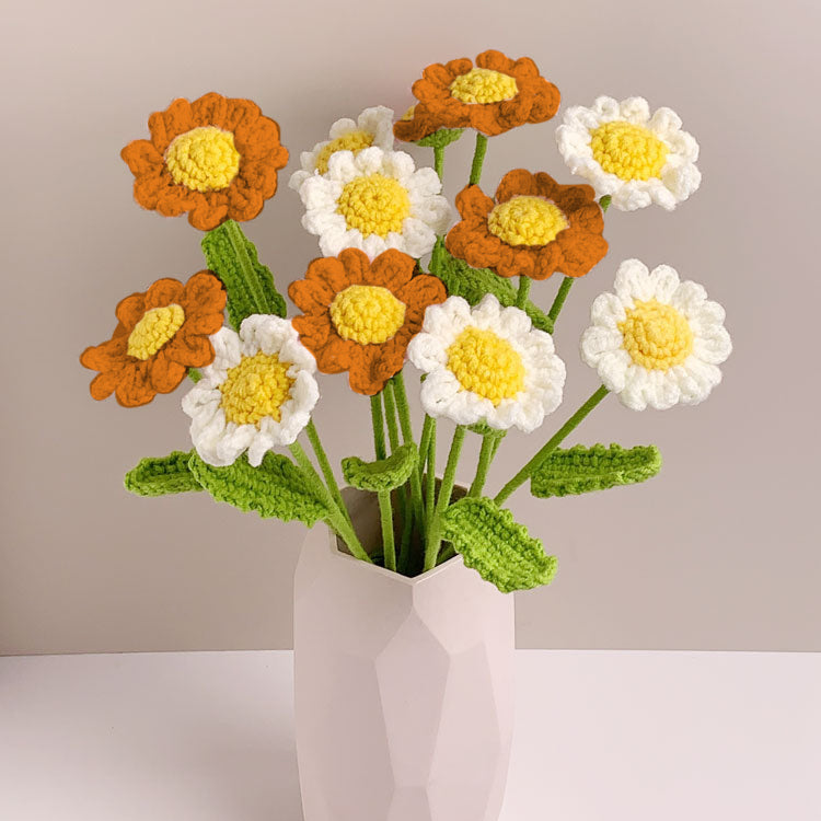 Knitted Woven Chamomile Handmade Flower