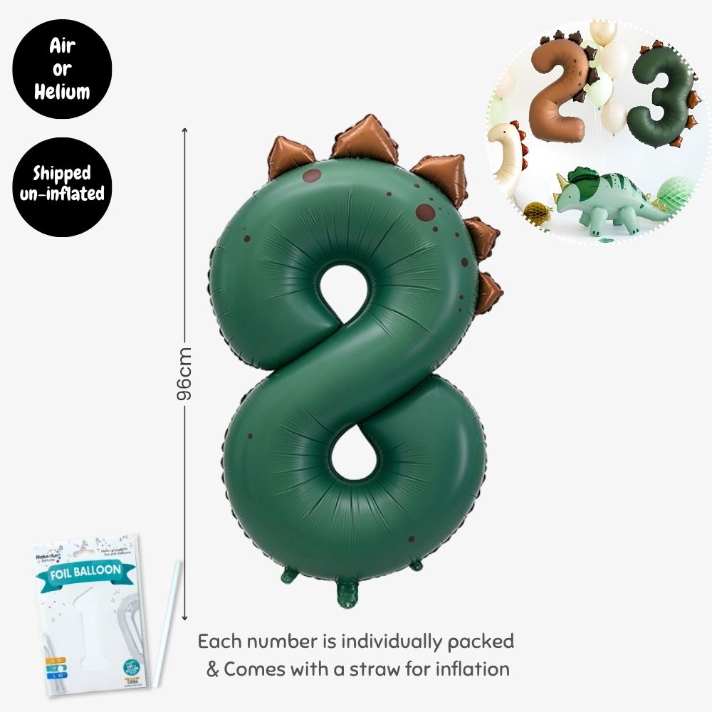 Personalised Dinosaur Theme Birthday Balloon Party Balloon Banner Decoration
