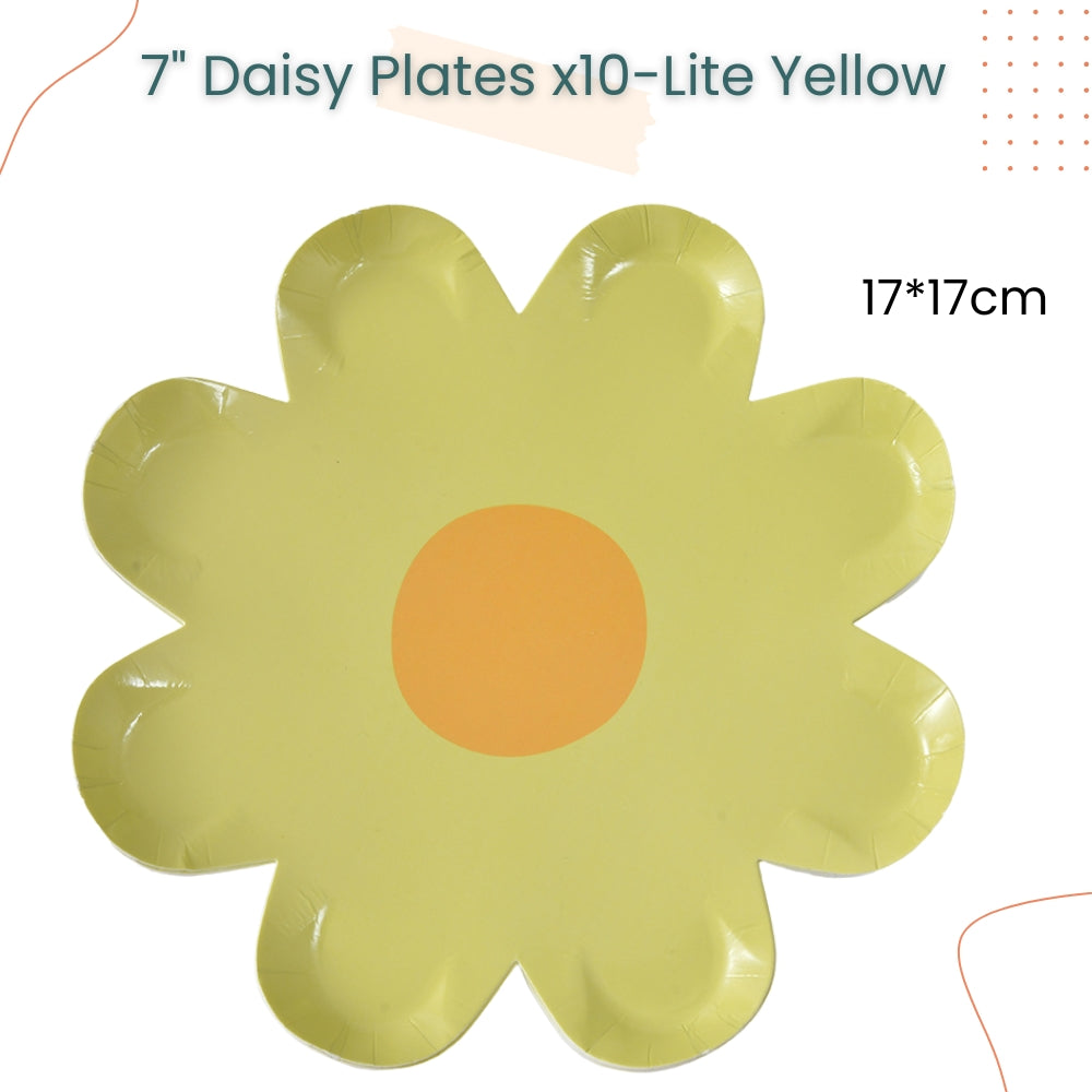 Colorful Rainbow Daisy Disposable Plates Napkins Tableware for Birthday Party