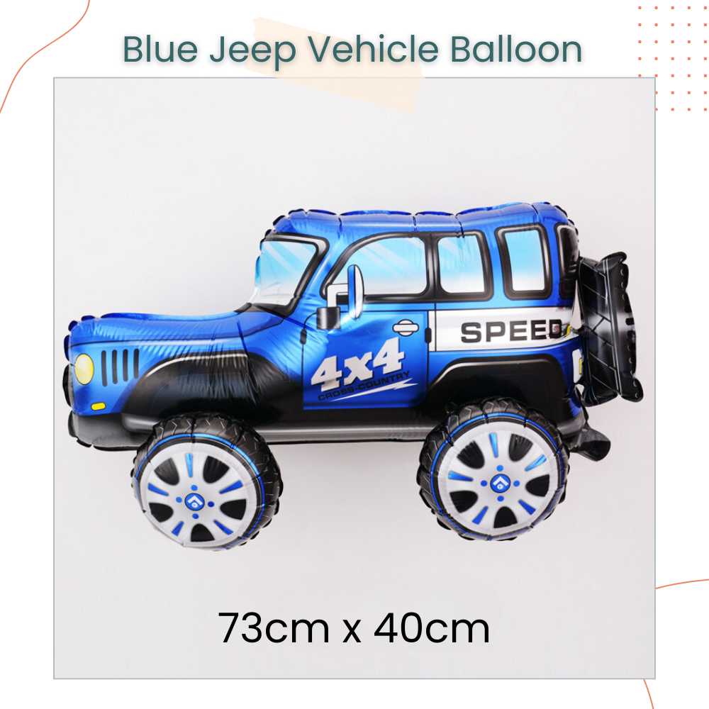 Racing Theme Standing Transportation Vehicle Foil Balloon Decoration