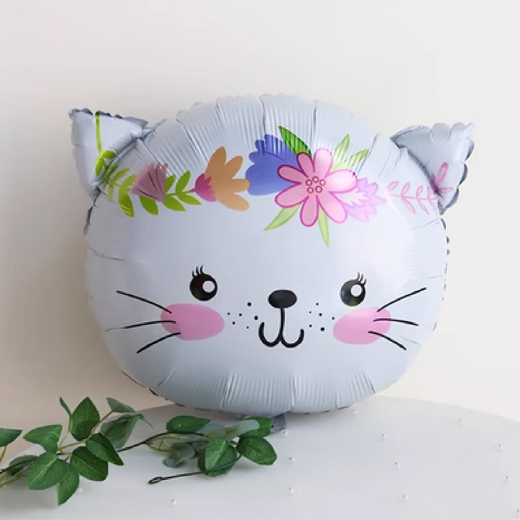 Large Cartoon Animal Head Foil Balloon Individual