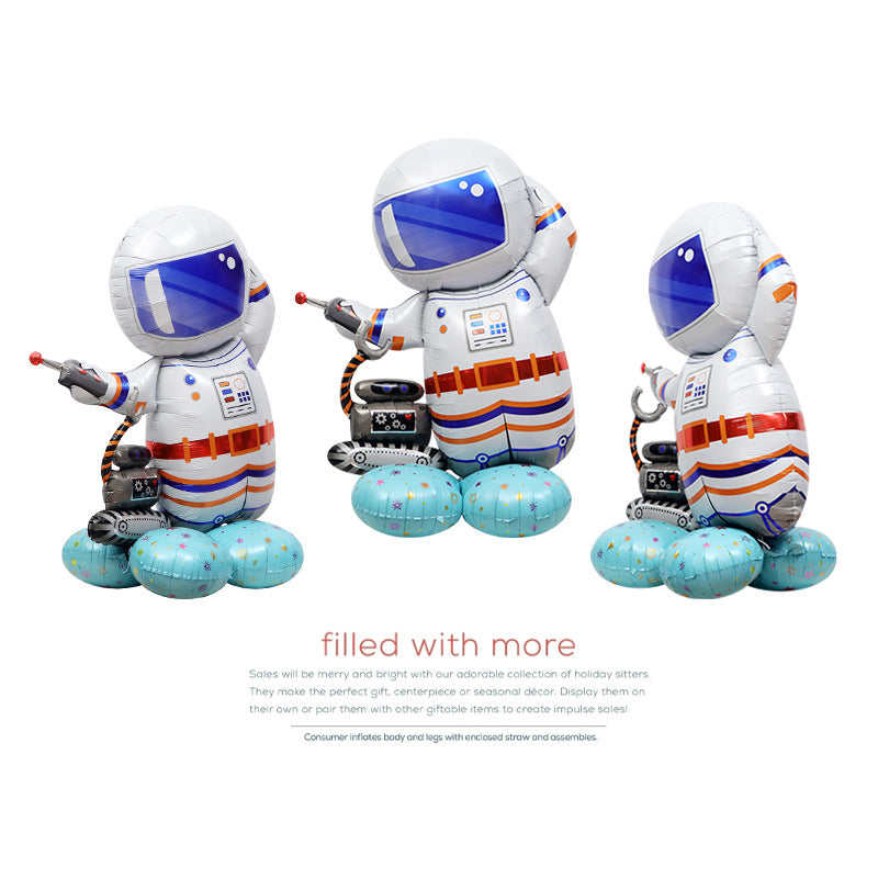 Space Theme Astronaut Foil Balloon Party Decorations