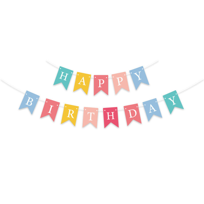 Classic Happy Birthday Banner - Candy