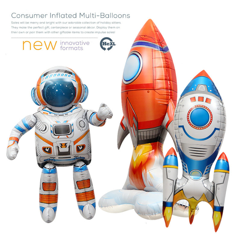 Space Theme Astronaut Foil Balloon Party Decorations