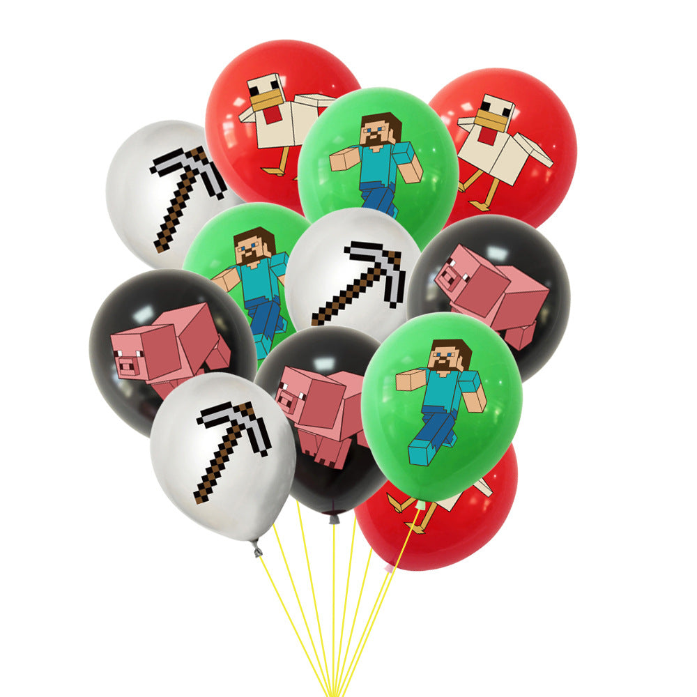 Minecraft game Theme Balloons Deco Pack