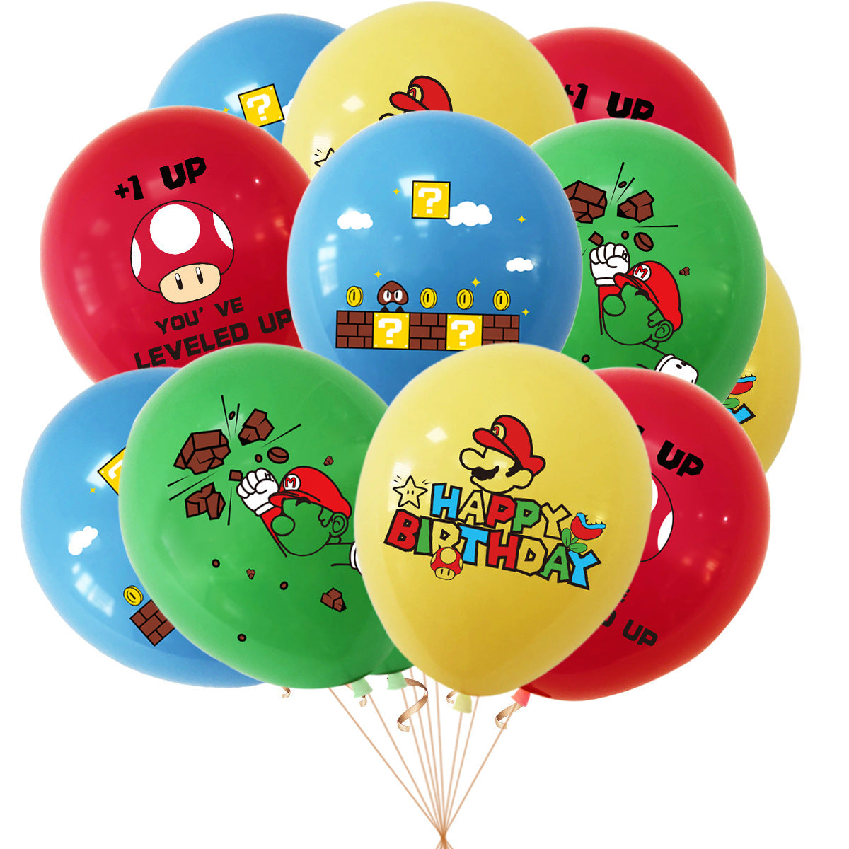 Super Mario Theme Balloons Deco Pack