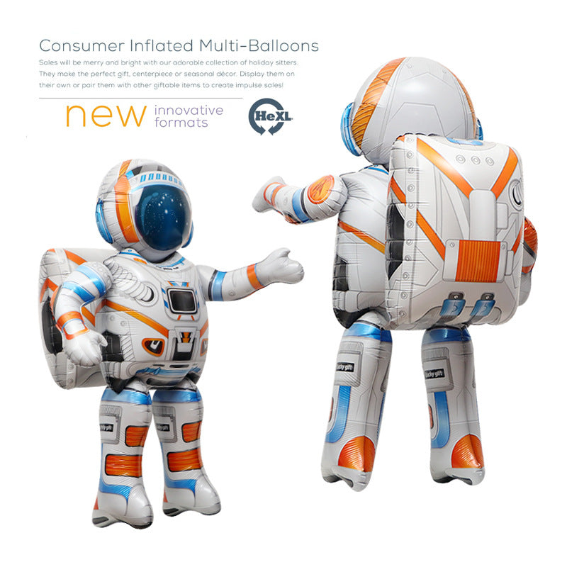 Space Theme Astronaut Foil Balloon Party Decorations