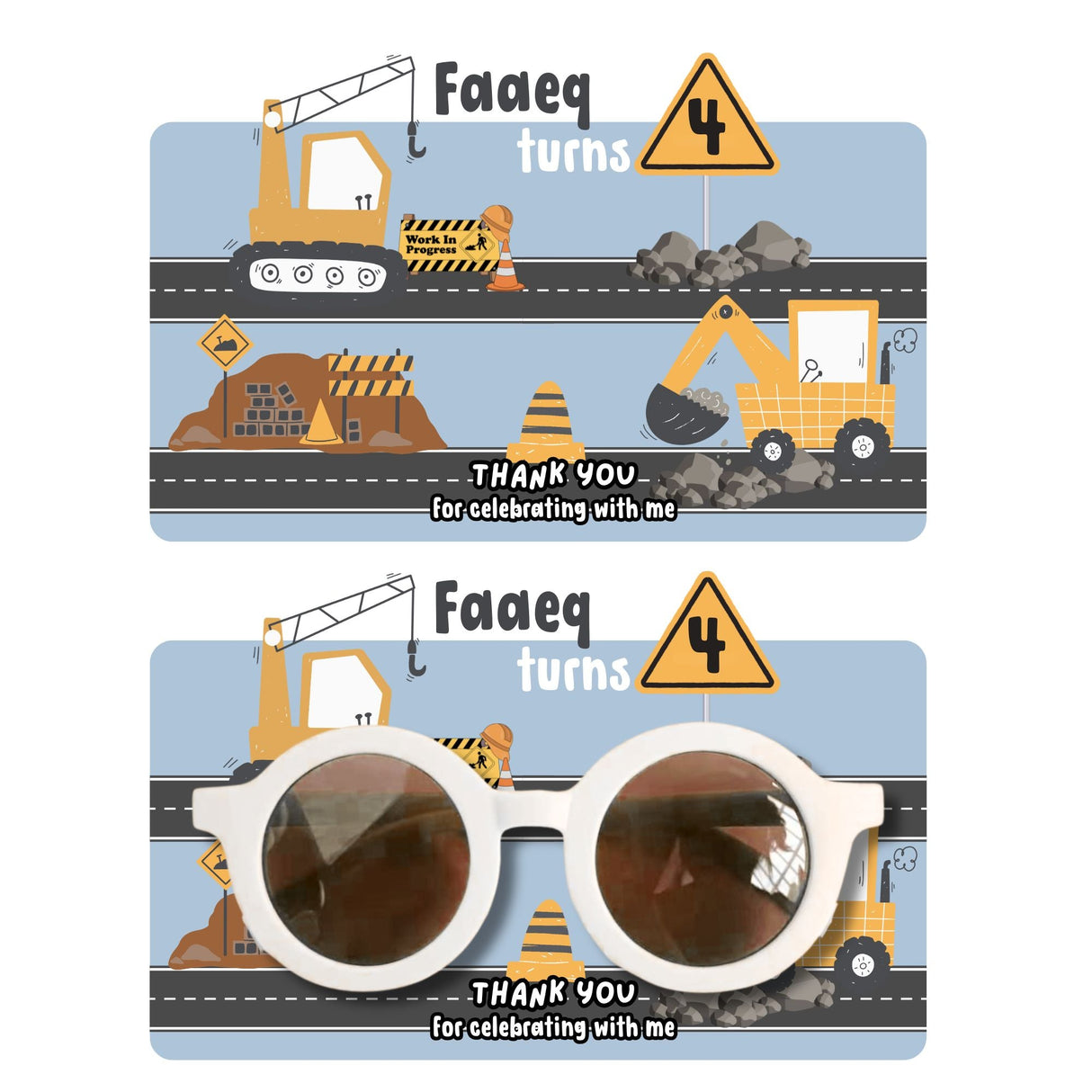 Sunglasses with Backing