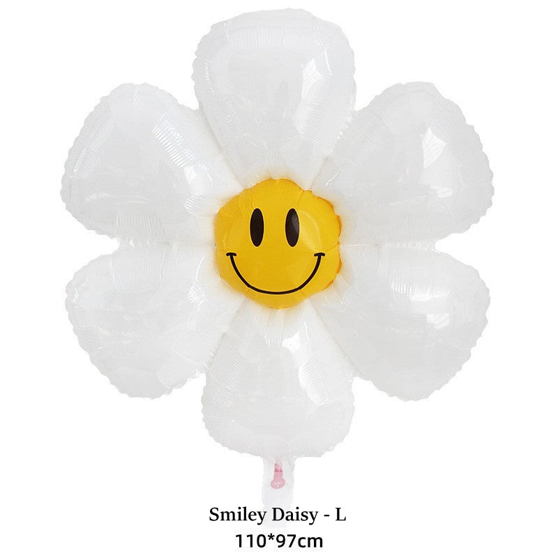 Smiley Daisy Theme Balloon