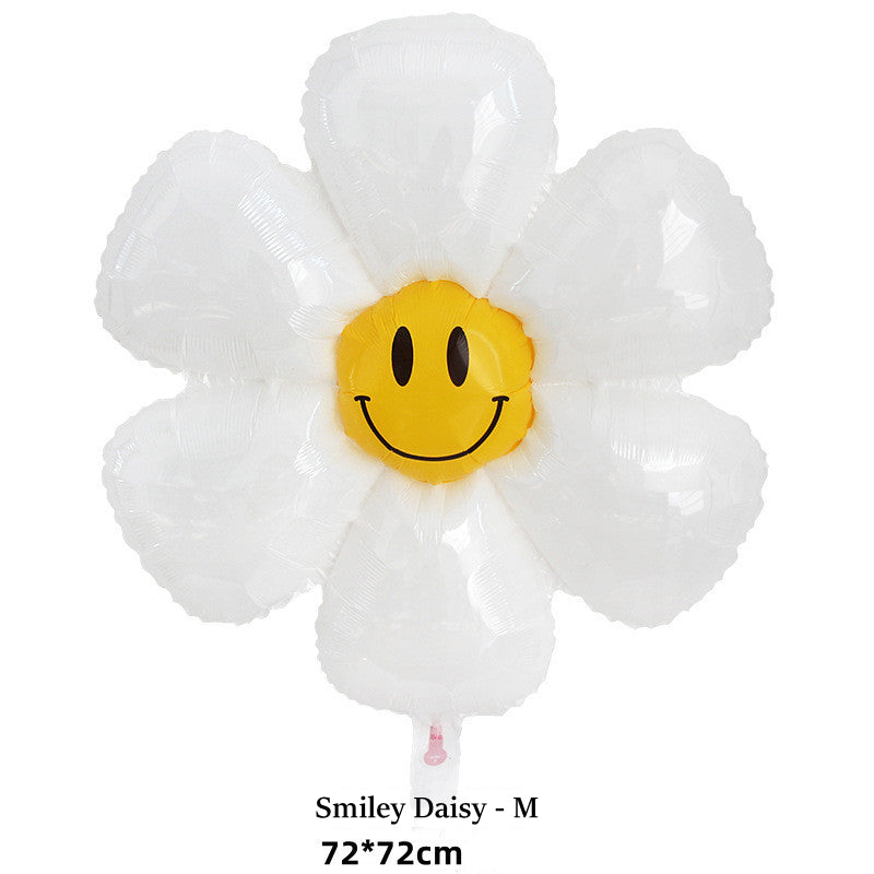 Smiley Daisy Theme Balloon