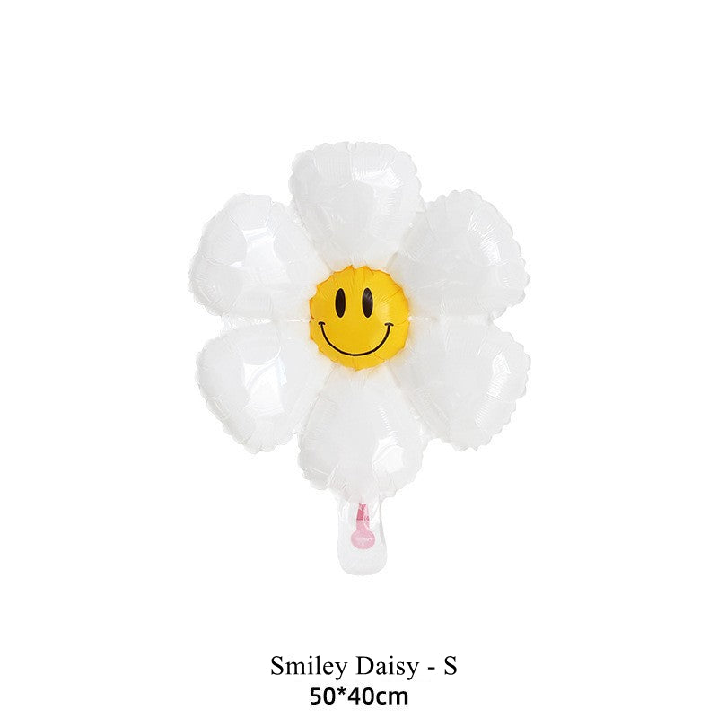Smiley Daisy Theme Balloon