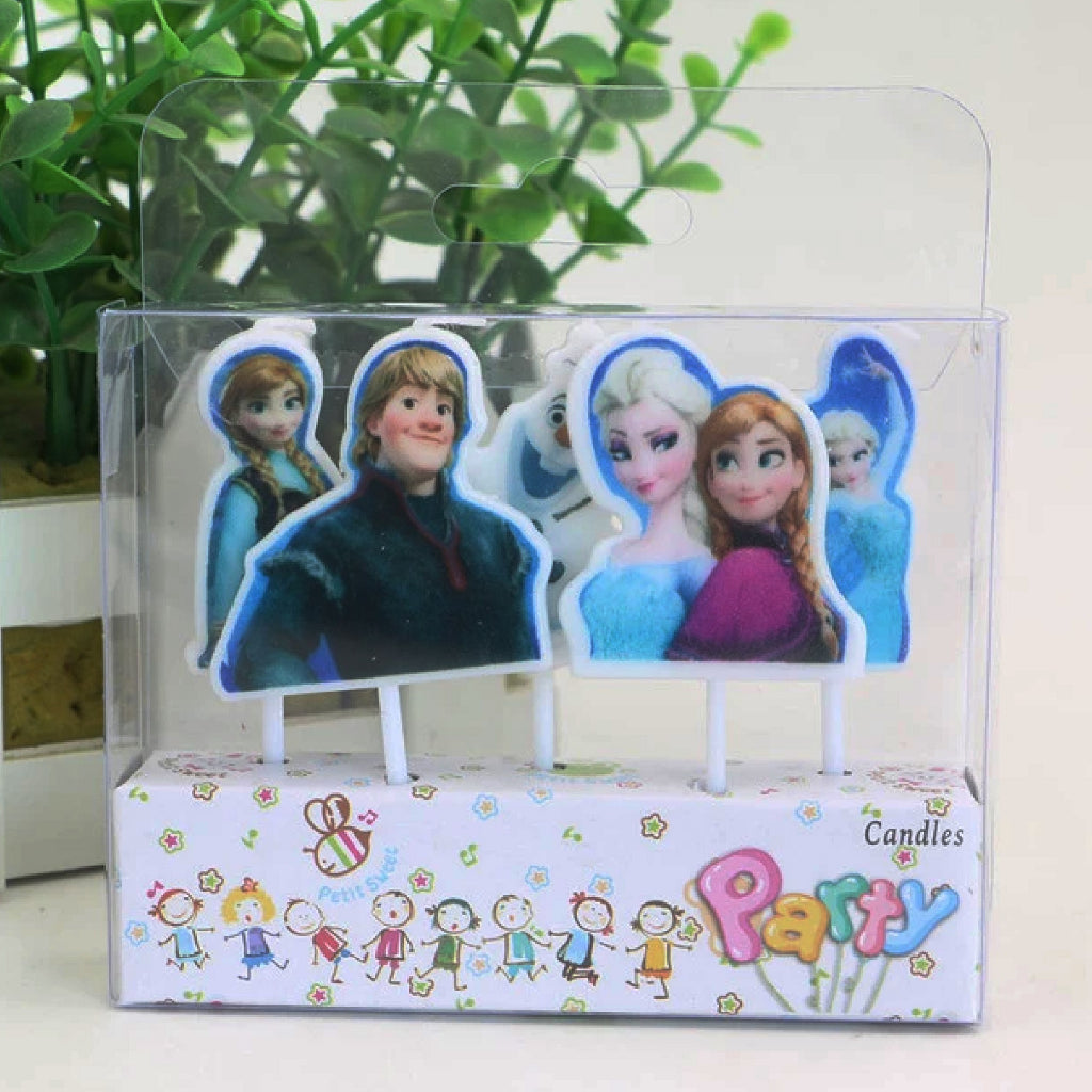 Cartoon Birthday Candles - Frozen
