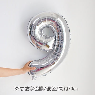 All 32inch Number Balloon No Helium 32 inch Number Balloon
