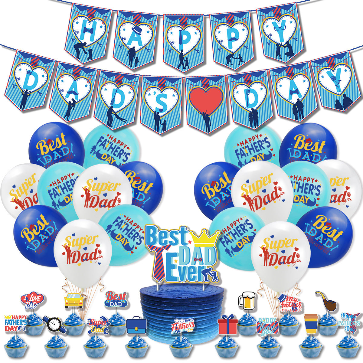 Happy Father's Day Balloon Decoration Pack