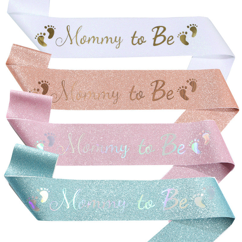 Rose gold "Mummy to Be" Satin Sash