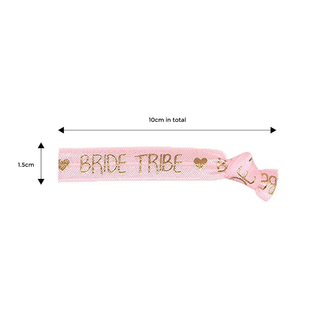 Bride to Be Team Bride Wristband Set - Black