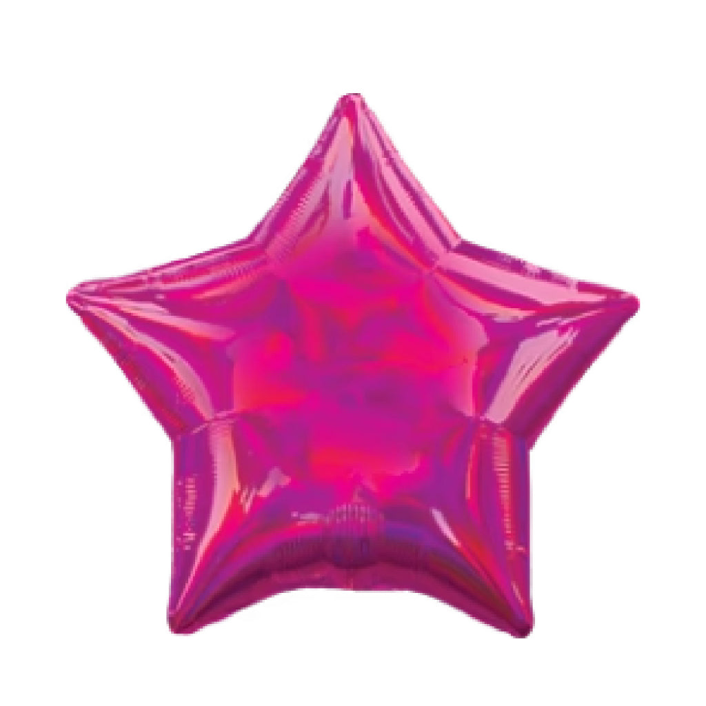 18 inch Laser Iridescent Shape Foil Balloon