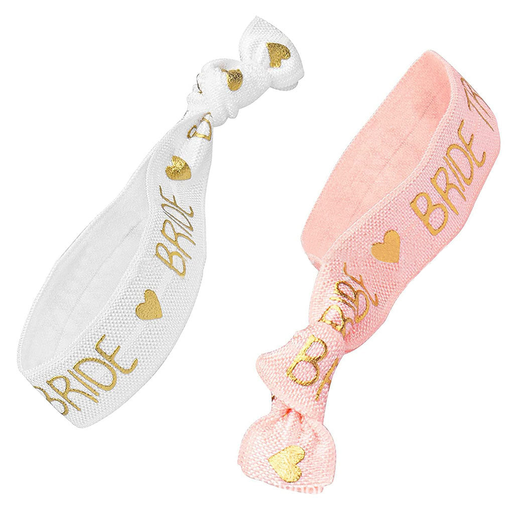Bride to Be Team Bride Wristband Set - Black