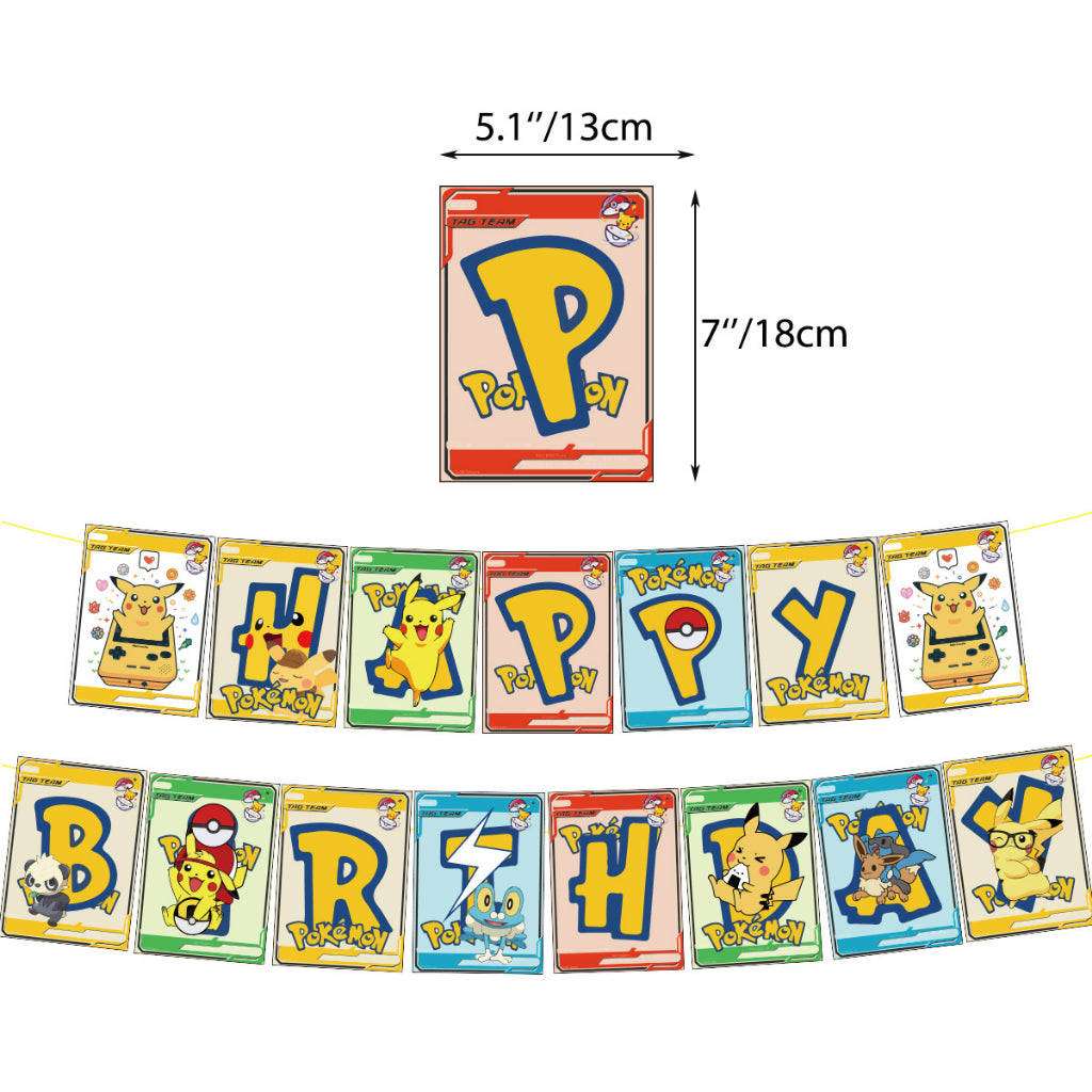 Pokemon Balloon Birthday Set 3