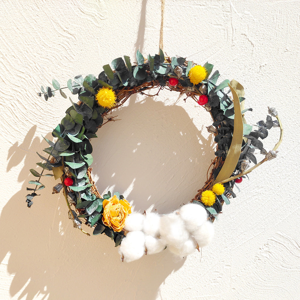 Handmade Dried Flower Wreath Decoration