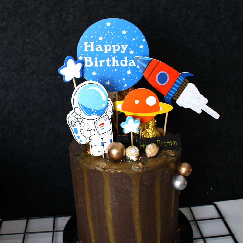 Space Theme Cake Topper