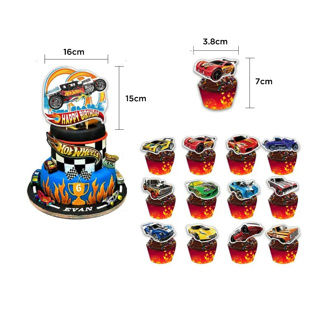 Racing Car Hot Wheels Balloon Birthday Pack