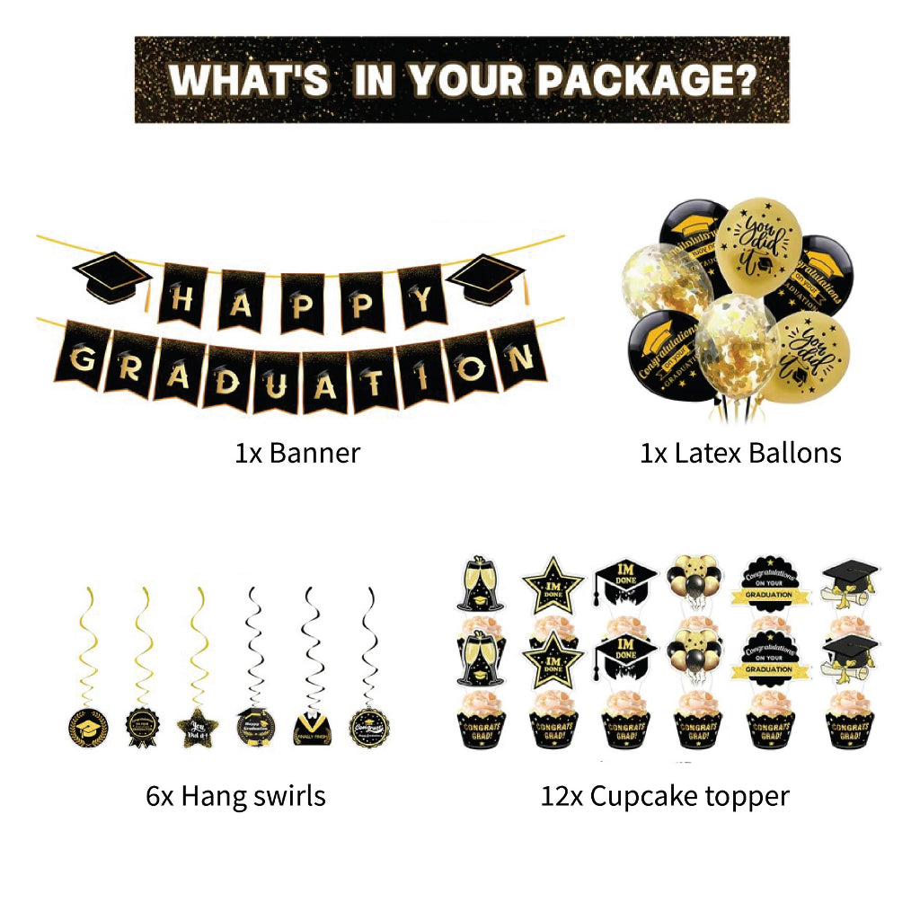 Happy Graduation Congratulations Balloon Pack