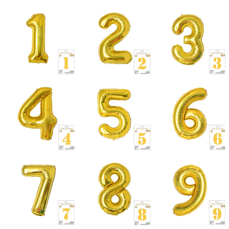 40 inch Giant Number Foil Balloon
