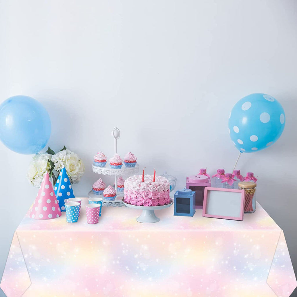 Iridescence Rainbow Disposable Table Cloth