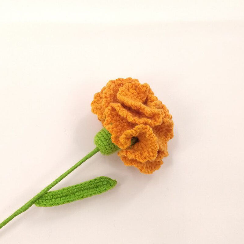 Knitted Woven Carnation Handmade Flower