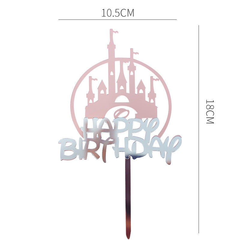 Castle Birthday Cake Topper