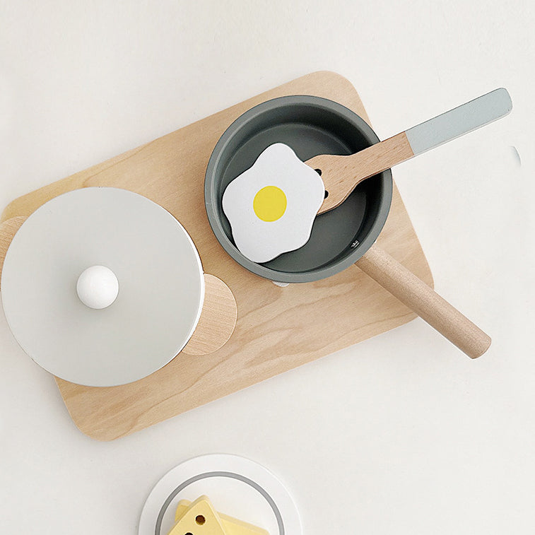 Mini Wooden Cooking Kitchen Play Set