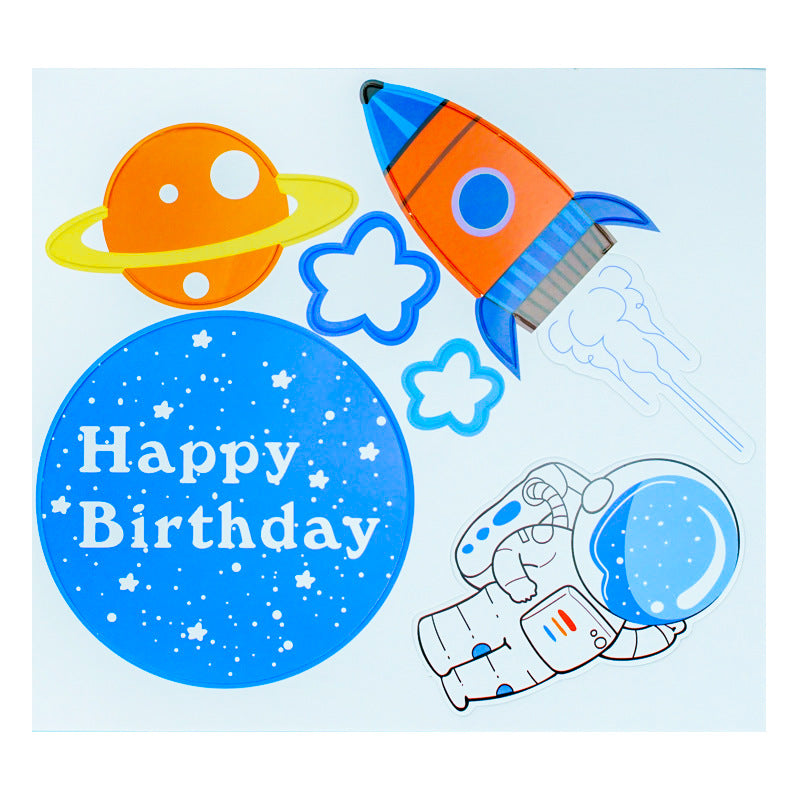 Space Theme Cake Topper