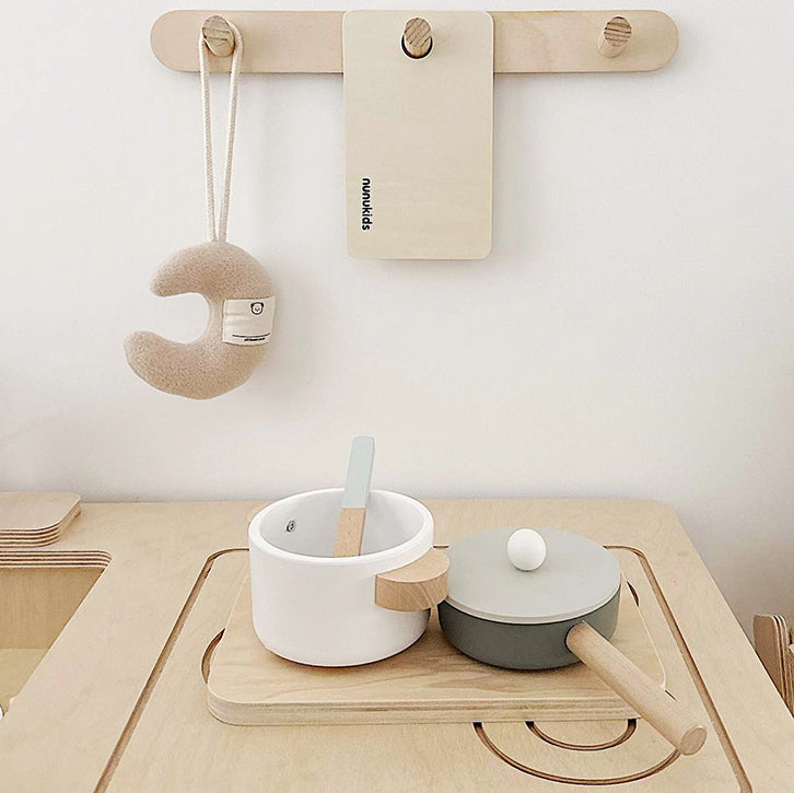 Mini Wooden Cooking Kitchen Play Set