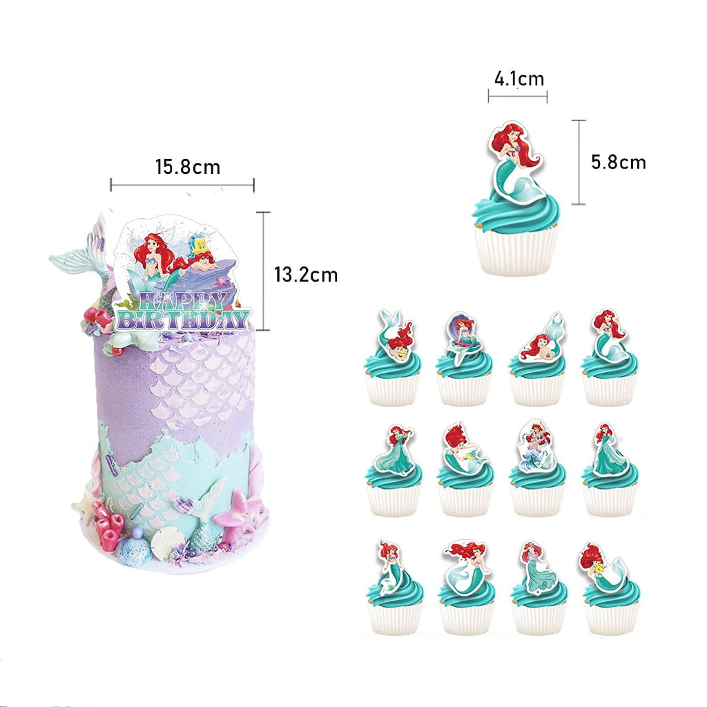 Mermaid Birthday Decoration Pack for party event celebration Ariel Mermaid Under The Sea set
